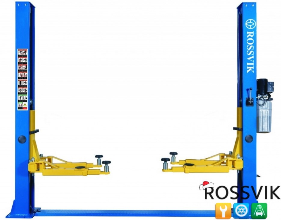 Двухстоечный подъемник ROSSVIK T4H, г/п 4 т, 380 В (Серый)